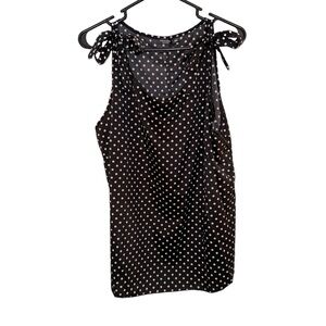 Women’s SHEIN Black And White Polka Dot Tank Top/Sleeveless Blouse. Size 3XL.